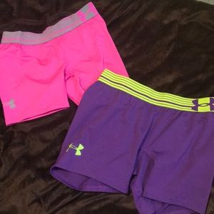 Under armour spandex shorts